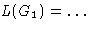 $L(G_1) = \ldots$