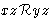 $xz \mathcal{R} yz$